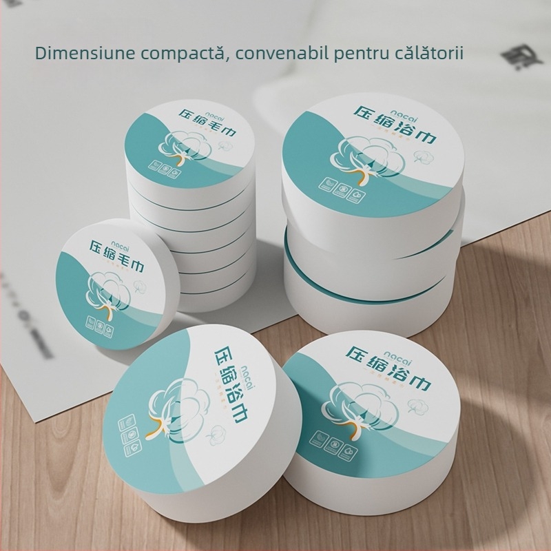 Prosop de baie comprimat, de unică folosință, ambalare individuală, prosop pentru față îngroșat, accesorii pentru hotel și călătorii