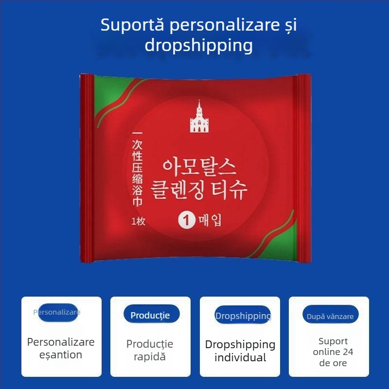 Prosop de baie comprimat, de unică folosință, ambalare individuală, prosop pentru față îngroșat, accesorii pentru hotel și călătorii