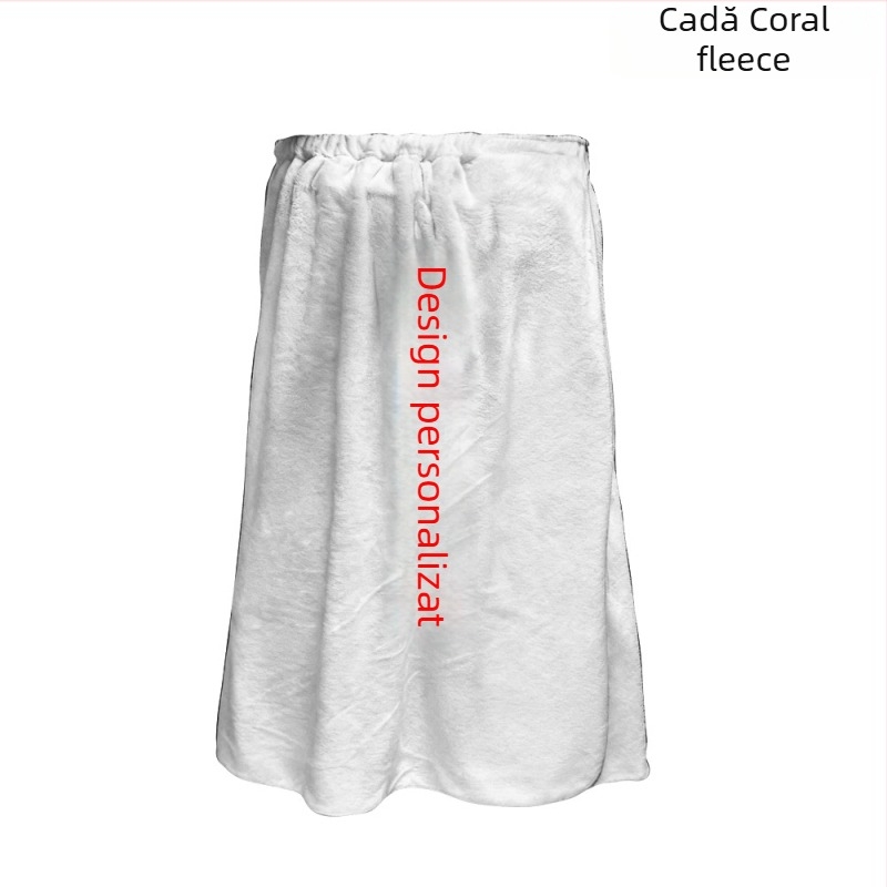 Prosop de baie din fleece coral, 200 g, poliester 90% / bumbac 10%, personalizare disponibilă, imprimare logo