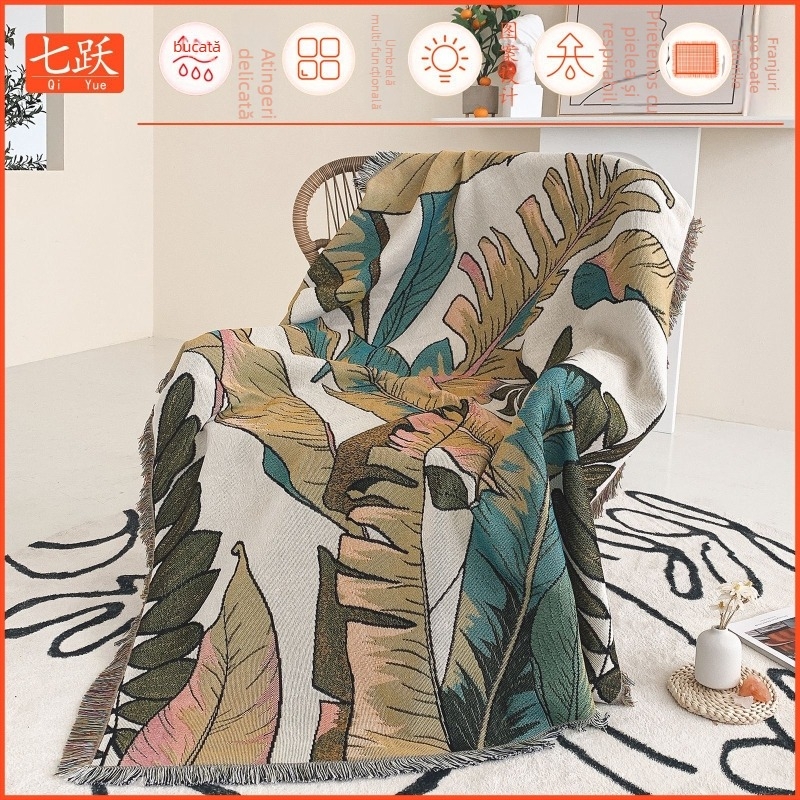 Pătură din bumbac, model floral, 1000–1499 g, patru anotempuri, personalizabilă