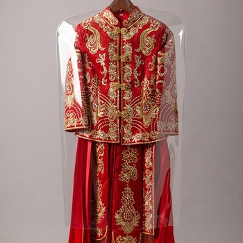 Acoperire transparentă din PVC pentru haine, protecție împotriva prafo-lui și umezelii, pentru depozitare în garderobă.