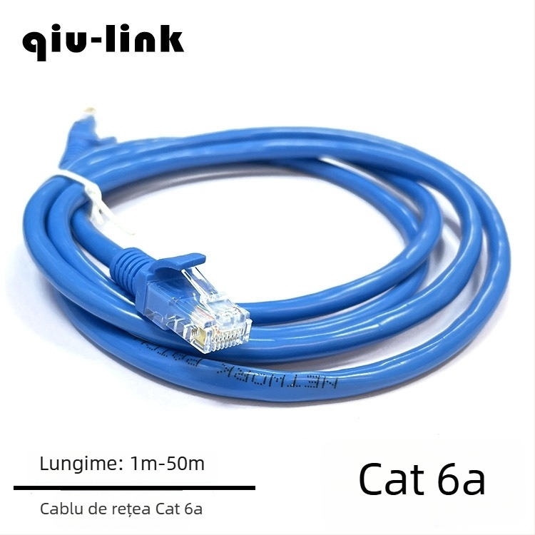 Qiulink Cablu de rețea Categoria 6, pereche răsucită, 1000 Mbps, interior, pentru router