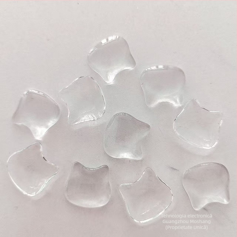 Stickere pentru taste de tastatură, creștere a înălțimii tastelor, sticlă de cristal, motiv drăguț cu cap de pisică, ajutor pentru tastare și manichiură