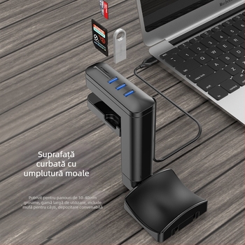 Suport pentru căști pentru desktop – Burke X6/X7/X8, suport metalic pentru afișaj, OEM