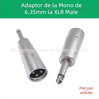 Adaptor audio cu cablu de extensie, XLR 3 pini masculin-feminin și mufa de 6,35 mm pentru difuzoare, model JR5851, Jerry