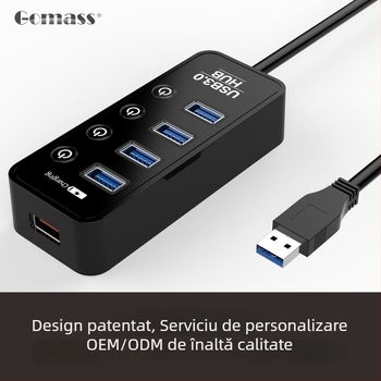 Komath CH-204U3 Hub USB 3.0, 4 porturi, 5 Gbps
