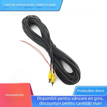 Cablu AV RCA pentru cameră de backup de navigație – intrare video, ROHS, audio + video, Ø 3.0 mm
