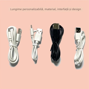 Cablu USB-C de încărcare, conductor din cupru pur, design cu două nuclee, compatibil cu dispozitivele de încărcare Type-C