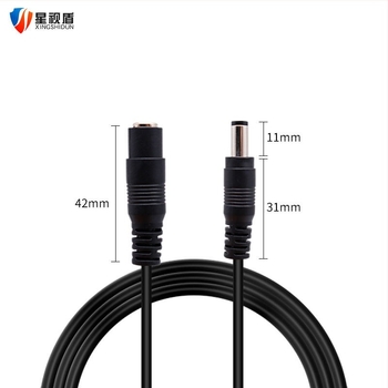 Cablu de prelungire DC din cupru pur pentru camera Fluorite, 5V–12V, 3 pini, izolație din silicon PVC