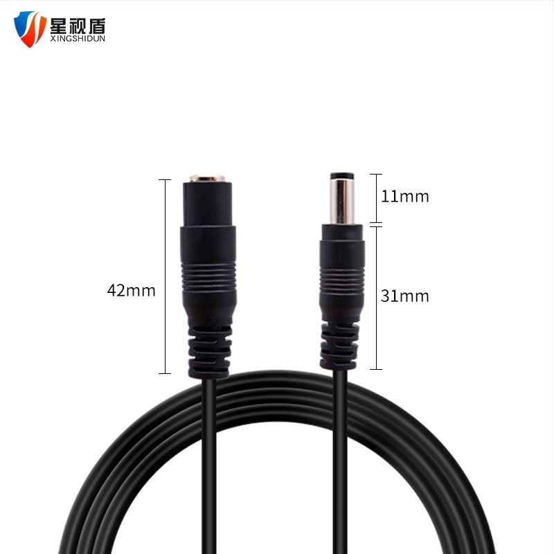 Cablu de prelungire DC din cupru pur pentru camera Fluorite, 5V–12V, 3 pini, izolație din silicon PVC