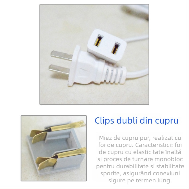 Cablu de prelungire pentru alimentare, utilizare în interior — izolație PVC, conductor din cupru/aluminiu, prelungire AC pentru uz casnic, funcționează la -10°C