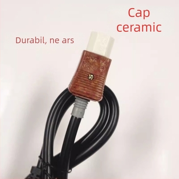 Cablu de alimentare pentru orezor electric, cu conector ceramic, cu trei pini, 1,5 m, secțiune 2,5 mm², 8000W