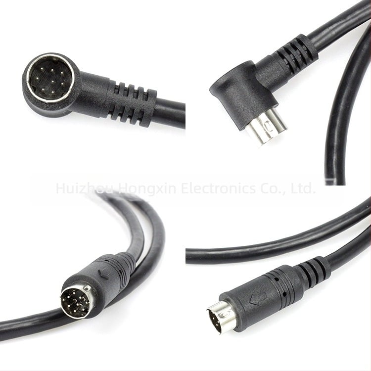 Cablu de extindere pentru cameră, 4 nuclee, cupru pur, înveliș PVC, conector M12, conductori 24/26/28