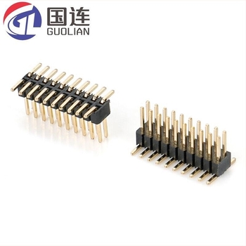 Header de pini cu pas 2,54 mm, dublu rând, cupru placat cu aur sau tin, variante 2×2–2×15