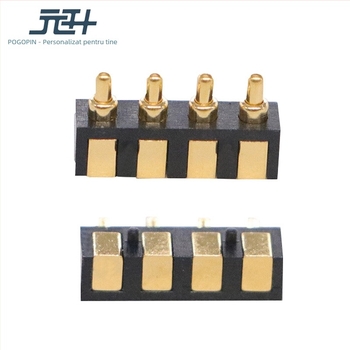 Pin pogo placat cu aur, tip cu post lateral și sudură laterală – conector-probe; model YSDZ-PG; utilizări: dispozitive inteligente, electronică auto, echipamente medicale, dispozitive digitale 3C