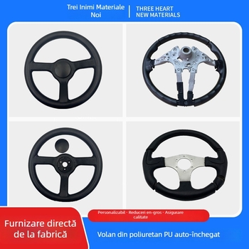 Volan de concurs pentru mașină – suprafață PU foam self-skinned, procesare personalizată, material PU — model Pu polyurethane foam self-skinned steering wheel, brand Sanxin New Materials