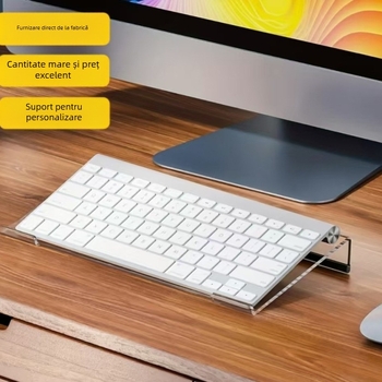 Suport pentru tastatură din acril, birou – compatibil cu toate modelele; model 321; greutate 340 g; fără instalare