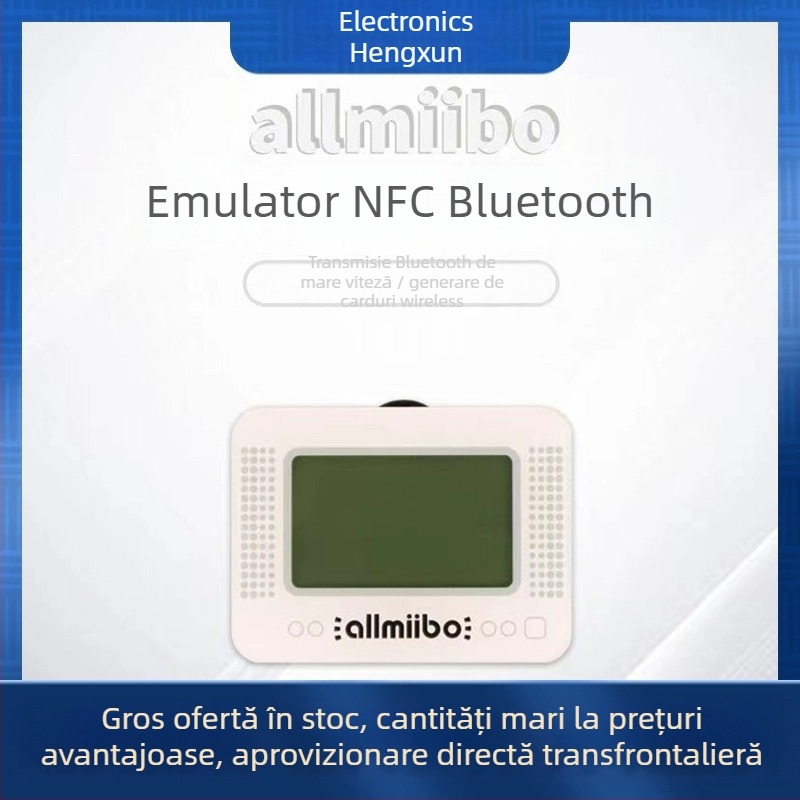 Allmiibo emulator pentru Nintendo Switch cu Bluetooth, ABS material, versiune simplificată