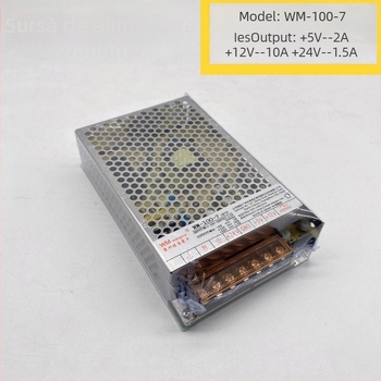 Power Box WM-100-7 pentru aparate arcade, ieșiri 5V/12V/24V, carcasă din aliaj, greutate 0,4 kg