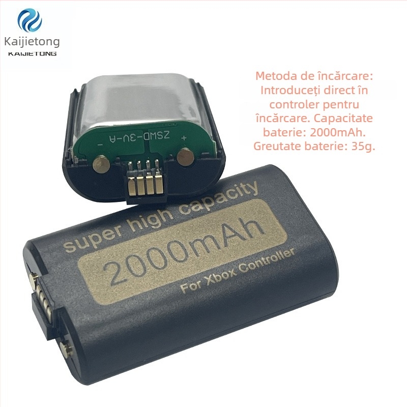 Xwdxny Baterie pentru controller Xbox pentru Series și Xbox One, 2000mAh, detașabilă