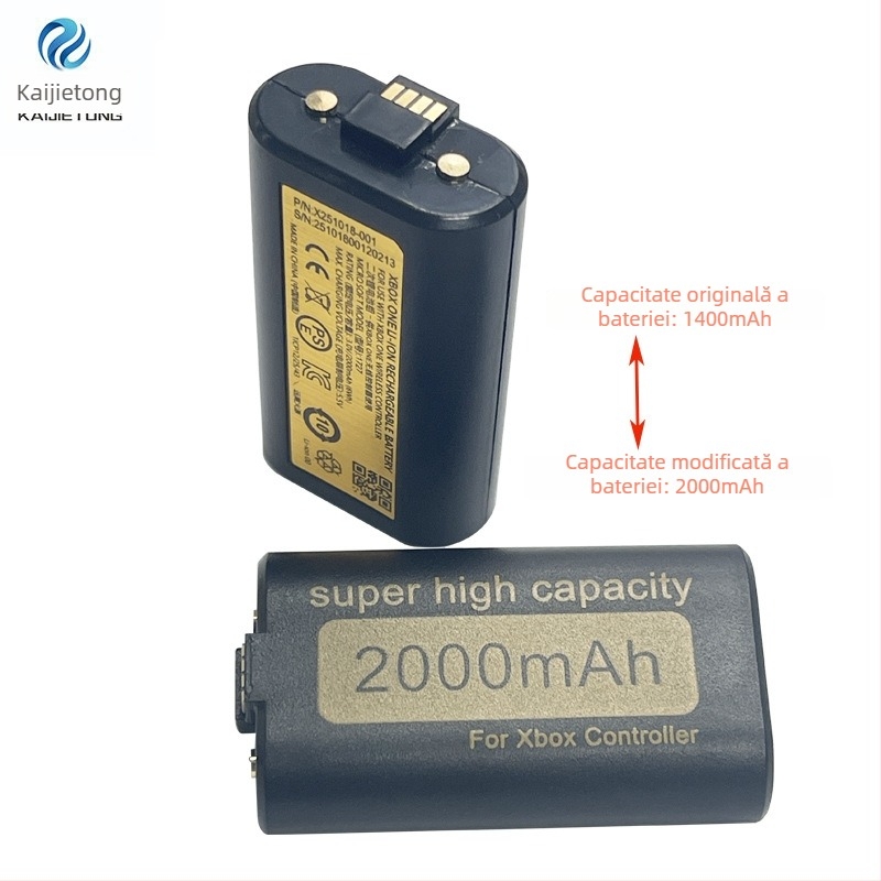 Xwdxny Baterie pentru controller Xbox pentru Series și Xbox One, 2000mAh, detașabilă