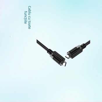 Cablu video USB 3.2 Type-C pentru cameră industrială, cu capete duale și fixare cu un singur șurub, transfer de 20 Gbps