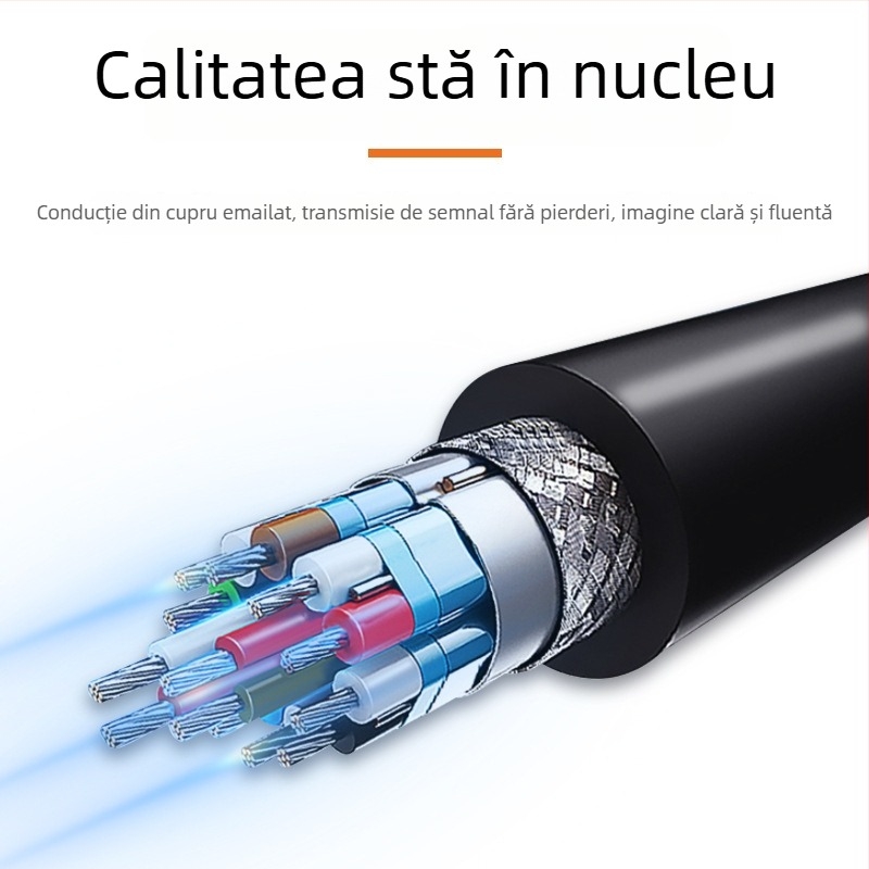 Cablu HD-VI pentru videoconferințe Huawei VPC600620 conectare la terminalele TE Series – 10 m, cupru fără oxigen, transfer video, placare cu aur