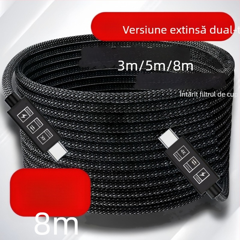 Neutral cablu de date USB 3.2 cu funcționalitate completă, cu capete USB-C duale, Rohs certificat, miez din cupru placat cu tin, material conductor TPES