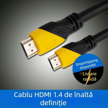 Cablu HDMI pentru PC — contacte placate cu aur, conductor din cupru, lungime 1,5 m, cablu adaptor