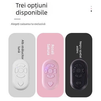 Telecomandă Bluetooth pentru telefon – S6, baterie reîncărcabilă, ABS + silicon moale, interfață Type-C, control Cameră/Video, compatibil Android și iOS