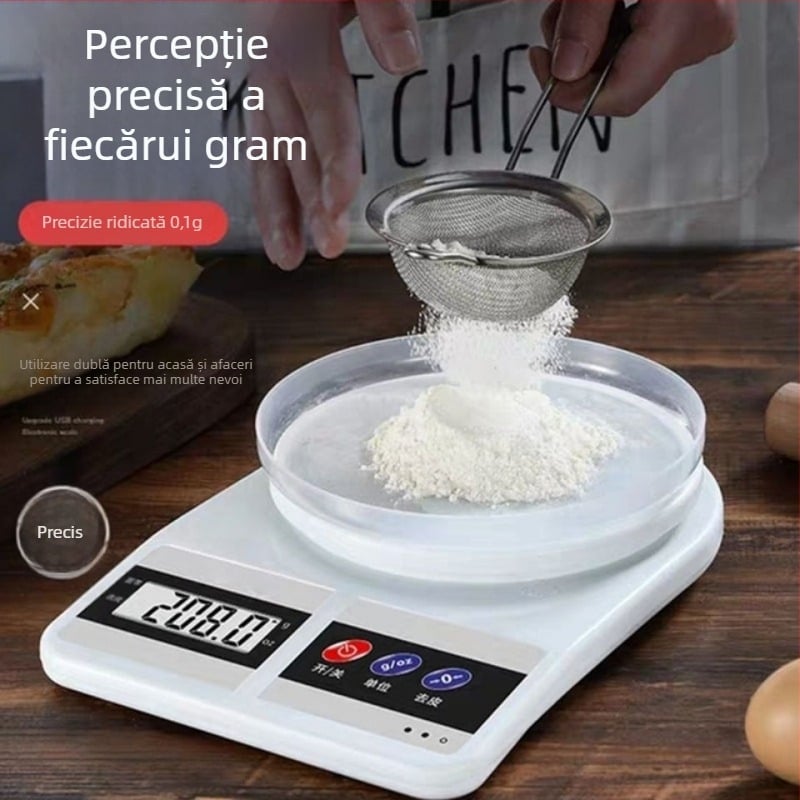Cantare digital profesional pentru salon de coafură, cu funcție de peeling, pentru cremă de vopsire a părului și vopsea de păr, scară de colorare a părului