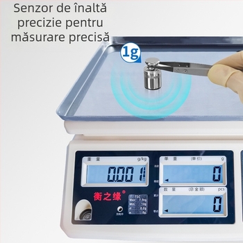 Cântar digital de numărare TSC-C, 30 kg capacitate, precizie 0,01 g, cântar industrial pentru aplicații chimice