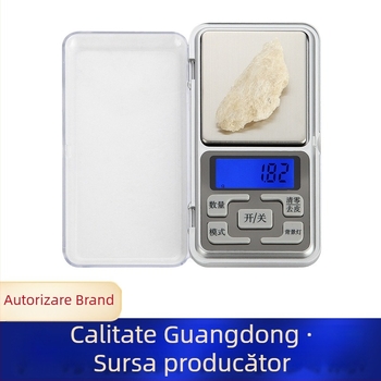 Balanță electronică de precizie pentru bijuterii, cântar portabil compact (0,5–500 g)