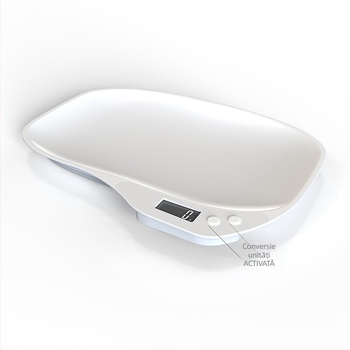 Cântar electronic compact pentru animale de companie (câini și pisici) – cântar digital de bucătărie pentru animale mici, capacitate 15 kg, precizie 1 g