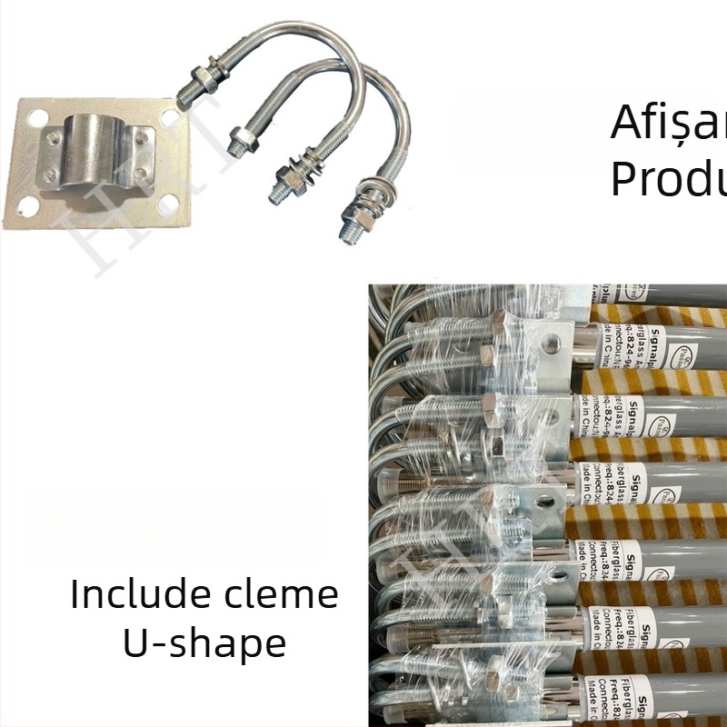 Huarongtong antenă omnidirecțională din fibră de sticlă, 50 Ω, 150 MHz, 3 dBi, SWR ≤ 1.5