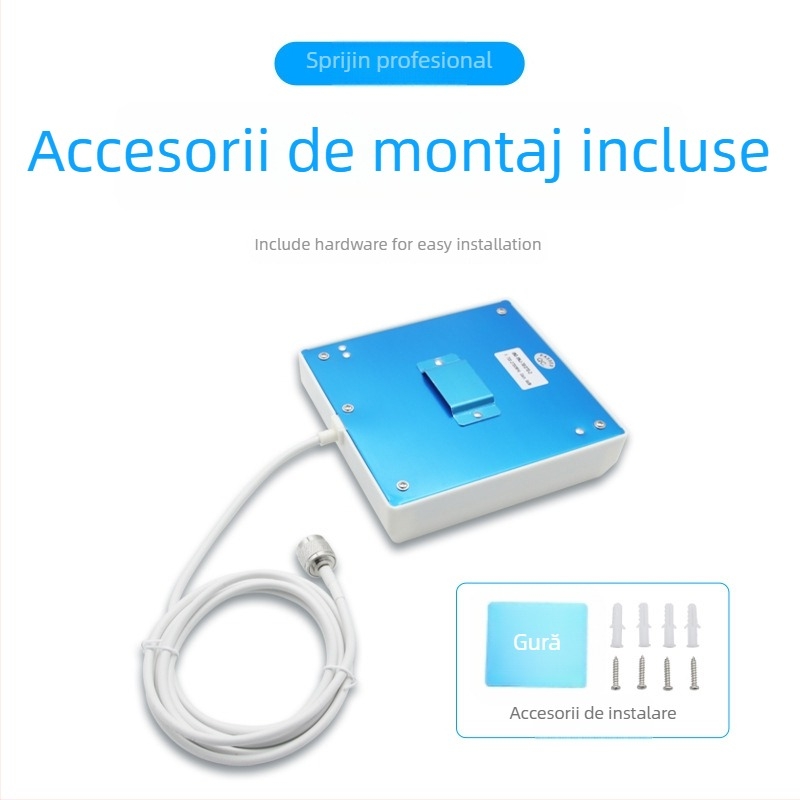 Antena plană direcțională pentru montaj pe perete, 698–2700 MHz, impermeabilă pentru exterior, polarizare unică