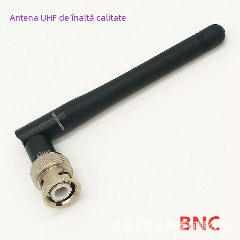 Antena Siyu UHF(BNC) pentru microfon wireless 780-830 MHz, 50 Ω, SWR ≤1.5, Câștig 3, Conector BNC