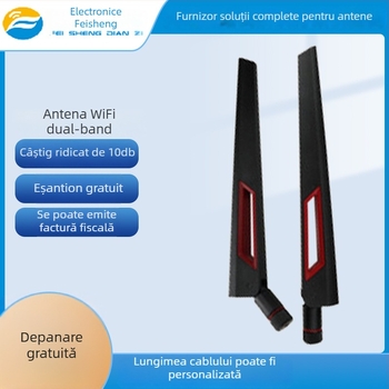 Antena externă dual-band pliabilă, 5 dBi/8 dBi, pentru 5G, omnidirecțională, SWR ≤ 1.5