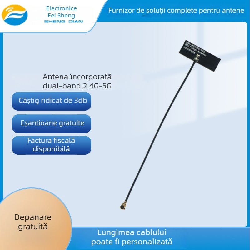 Antena externă dual-band pliabilă, 5 dBi/8 dBi, pentru 5G, omnidirecțională, SWR ≤ 1.5