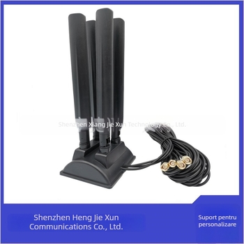 Antena desktop cu ventuză, dual-band 2.4 GHz/5 GHz, 10 dBi câștig, 50 Ω, 600–6000 MHz, SWR ≤1.5