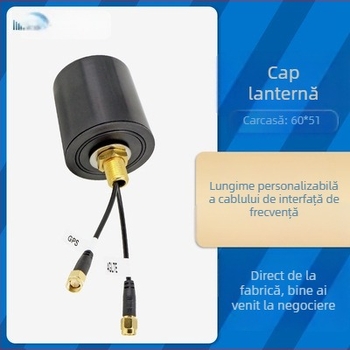 Antena personalizată 3 în 1 pentru 2.4G/5G, GPS, Beidou și WiFi; cablu feeder RF 1,5 m (customizabil); SWR ≤ 1,5; interfață SMA (masculin/feminin) sau IPEX de primă generație
