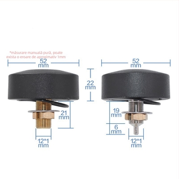 Antena circulară exterior impermeabilă pentru cabinet, 4G/5G dual-band, 2-in-1 GSM/GPRS/WiFi, câștig 28 dB, impedanță 50 Ω, SWR ≤ 2,5, tensiune de lucru 10 V (Model SDTX005)