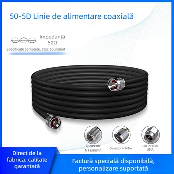 Cablu coaxial RF pentru comunicații – cablu feeder cu pierdere redusă, interior plafon / exterior antenă, model 50-5, LINTRATEK