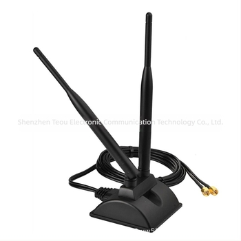 Antena desktop dual-band 2,4/5 GHz, câștig 5 dBi, cablu SMA de 3 m, SWR ≤ 1.5