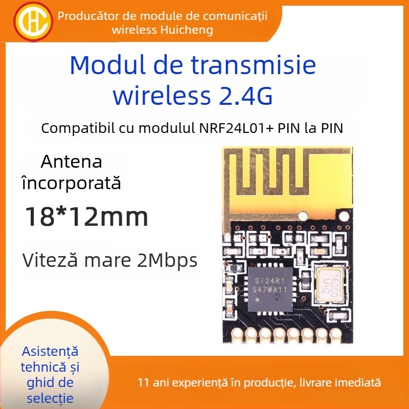 Modul fără fir pentru telecomandă Huaicheng Wireless — 2.4G, SI24R1, de calitate industrială