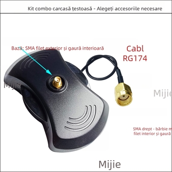 Cablu SMA pentru extinderea antenei cu conectori SMA masculin/feminin, RG174 coaxial RF, 50 Ω, lungime personalizabilă