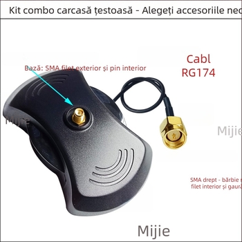 Cablu SMA pentru extinderea antenei cu conectori SMA masculin/feminin, RG174 coaxial RF, 50 Ω, lungime personalizabilă