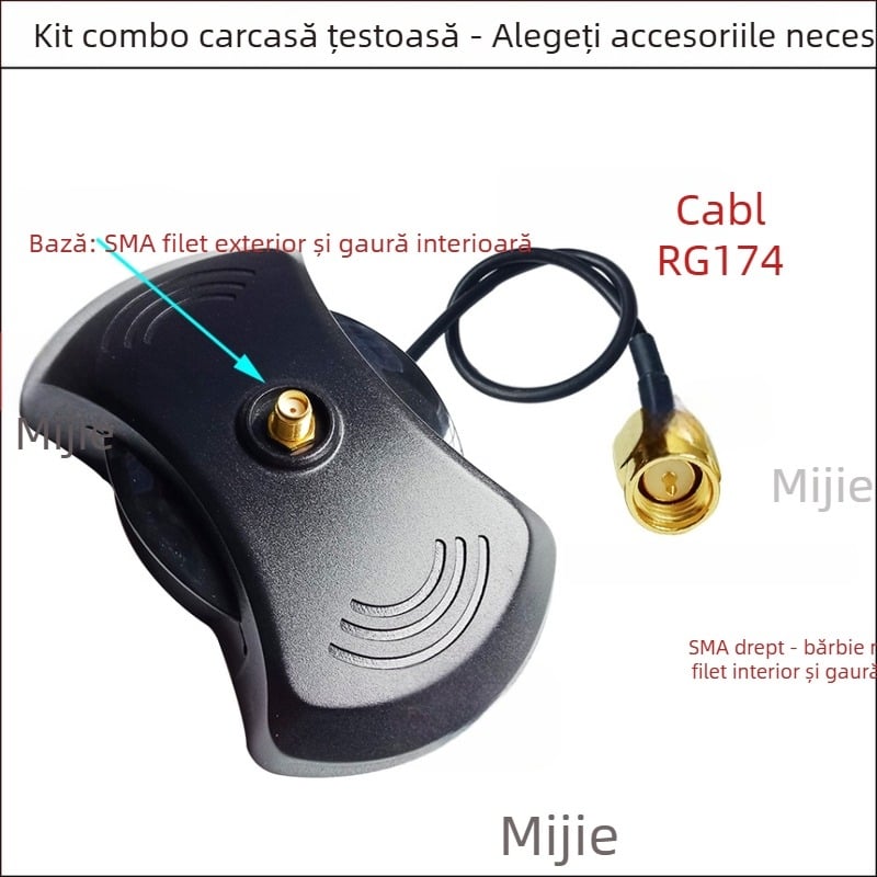 Cablu SMA pentru extinderea antenei cu conectori SMA masculin/feminin, RG174 coaxial RF, 50 Ω, lungime personalizabilă
