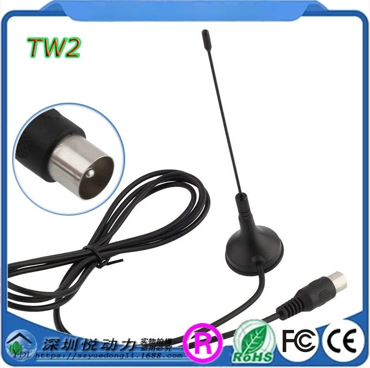 Golcine antenă DVB-T magnetică cu ventuză pentru recepție TV