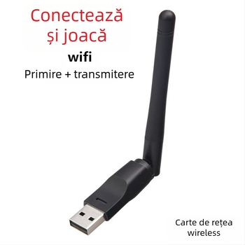 Adaptor USB rețea wireless MT7601, 150 Mbps, 2.4 GHz, IEEE 802.11 b/g/n, receptor extern mic